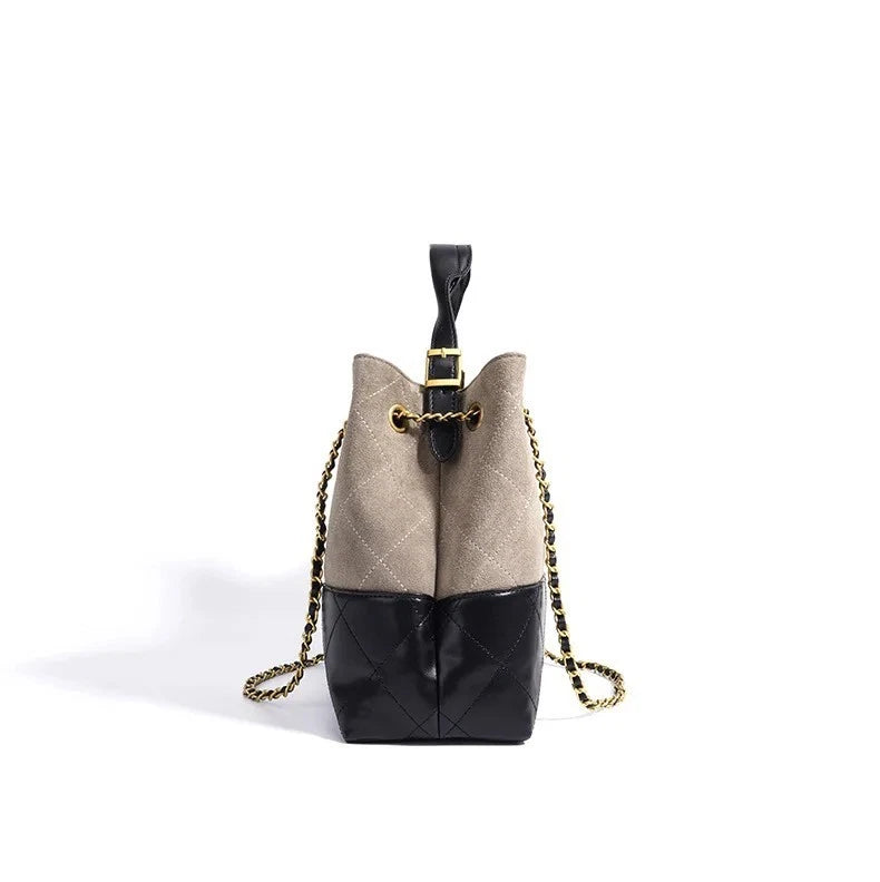 Genuine Suede Leather Shoulder Bag