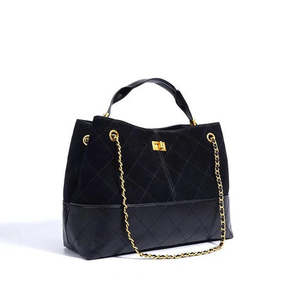 Genuine Suede Leather Shoulder Bag