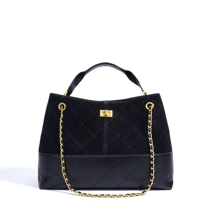 Genuine Suede Leather Shoulder Bag