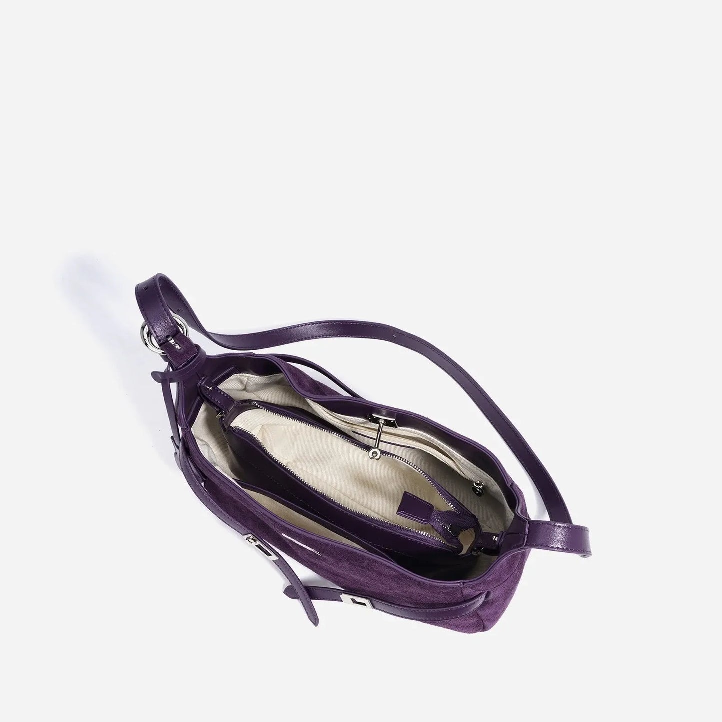 Luxury Suede Cowhide Shoulder Bag