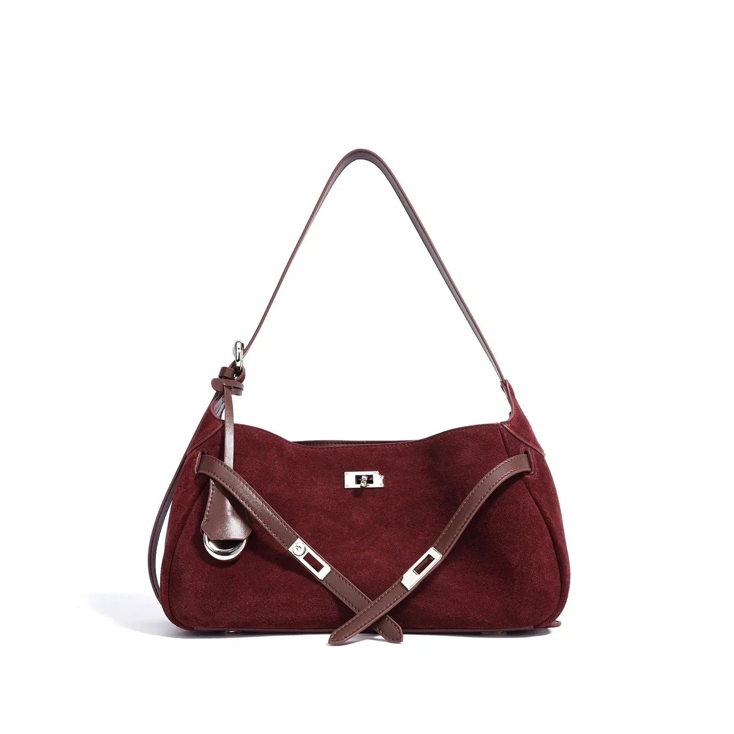 Luxury Suede Cowhide Shoulder Bag