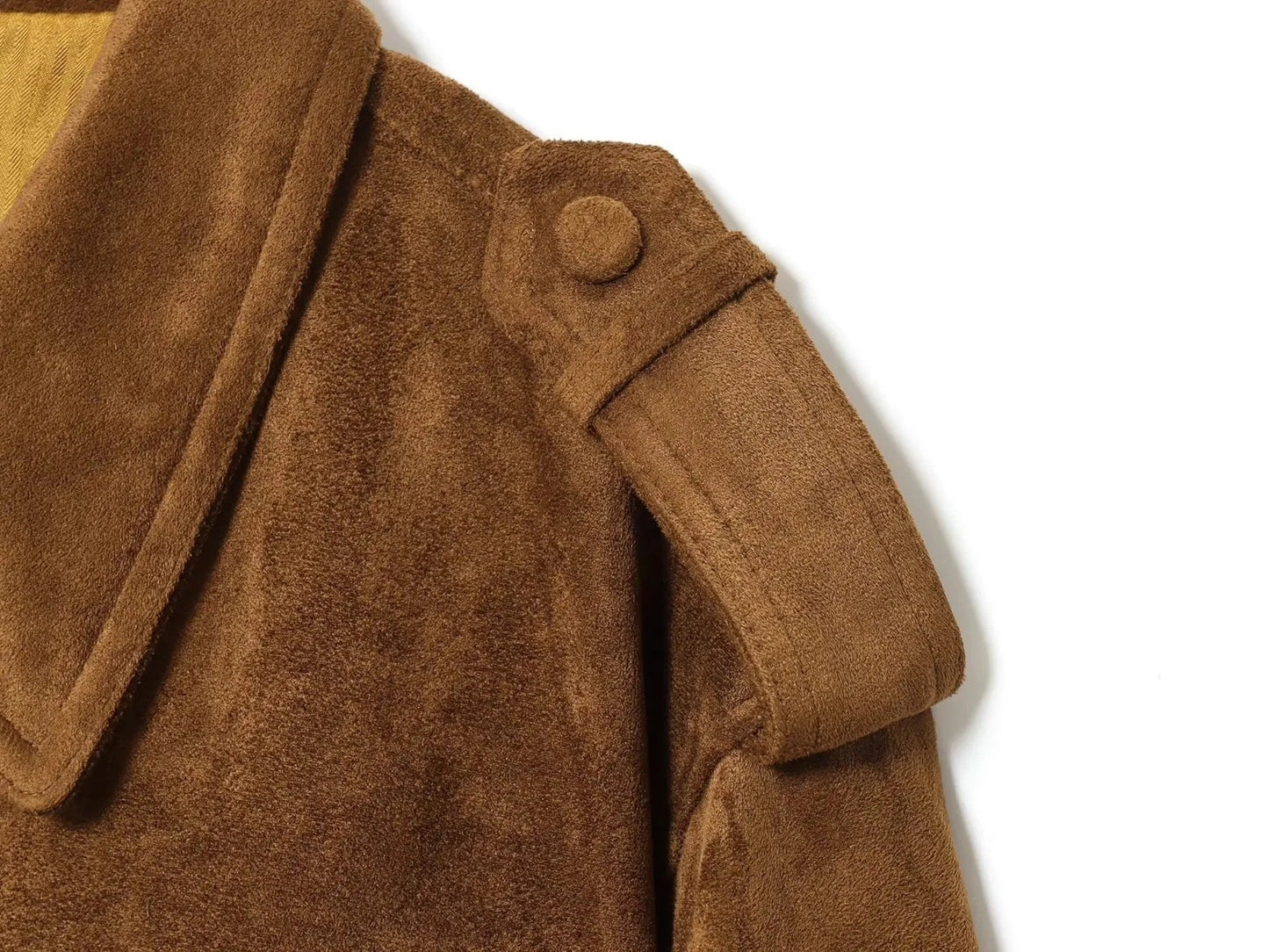 Long Sleeve Lapel Collar Jacket For Women