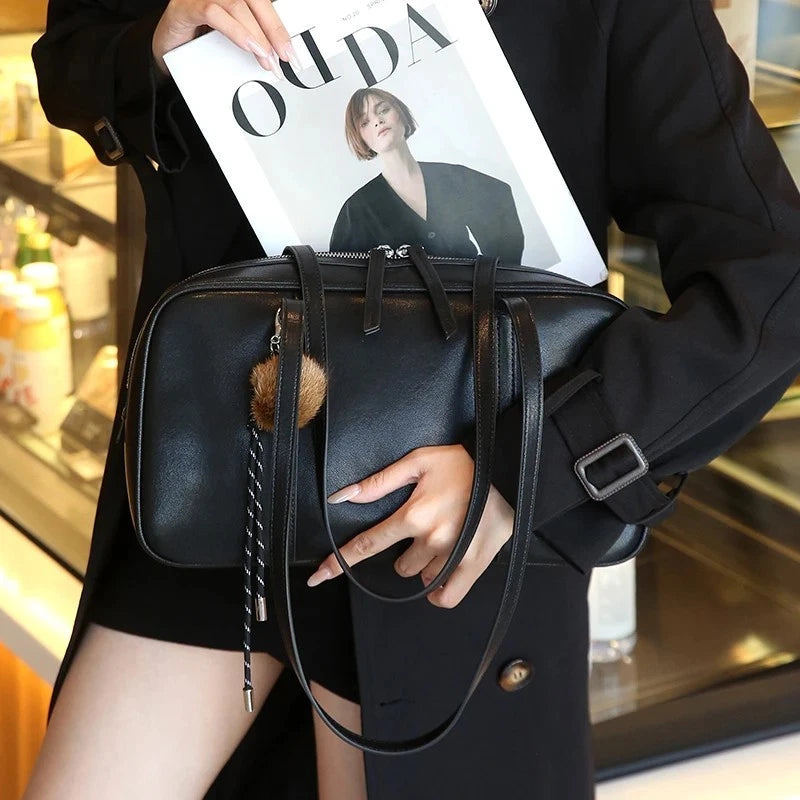 Luxury Genuine Cow Leather Shoulder Bag