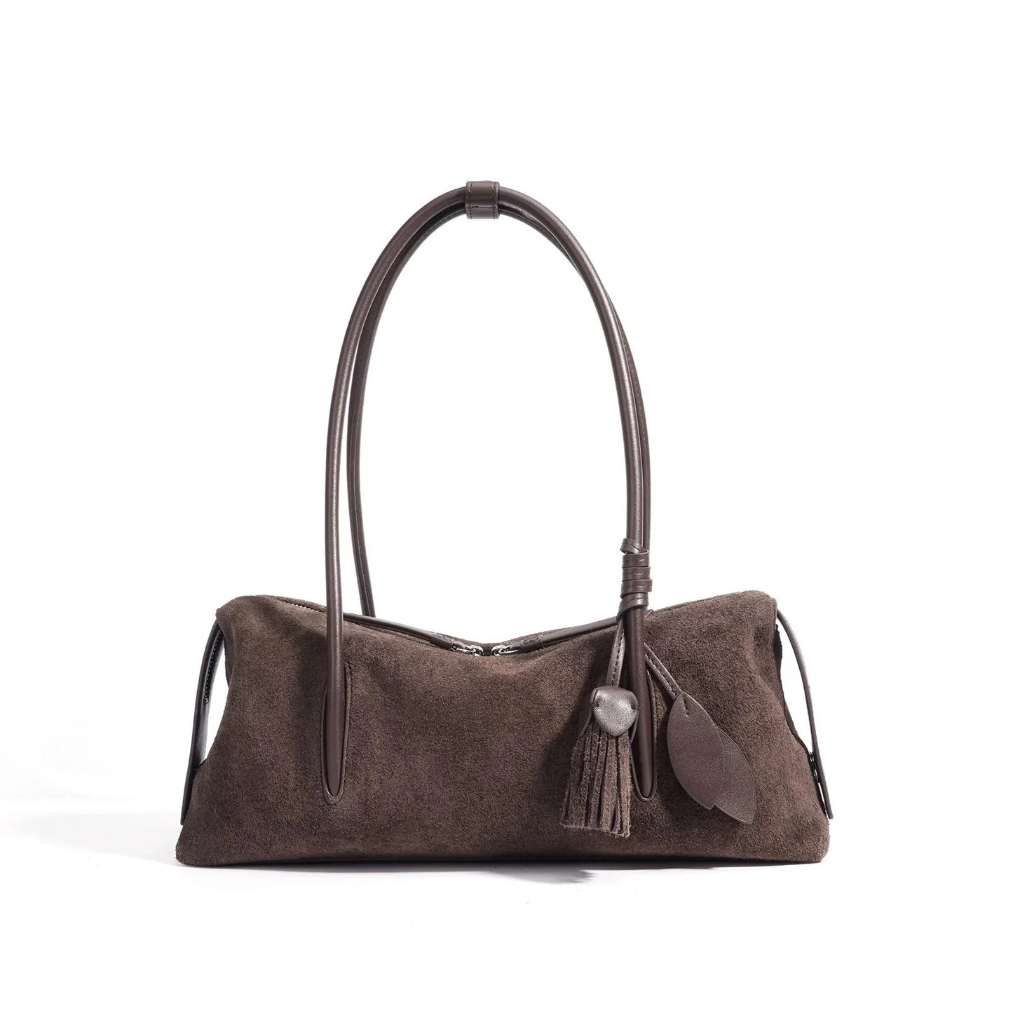 Luxury Suede Leather Crossbody Shoulder Bag