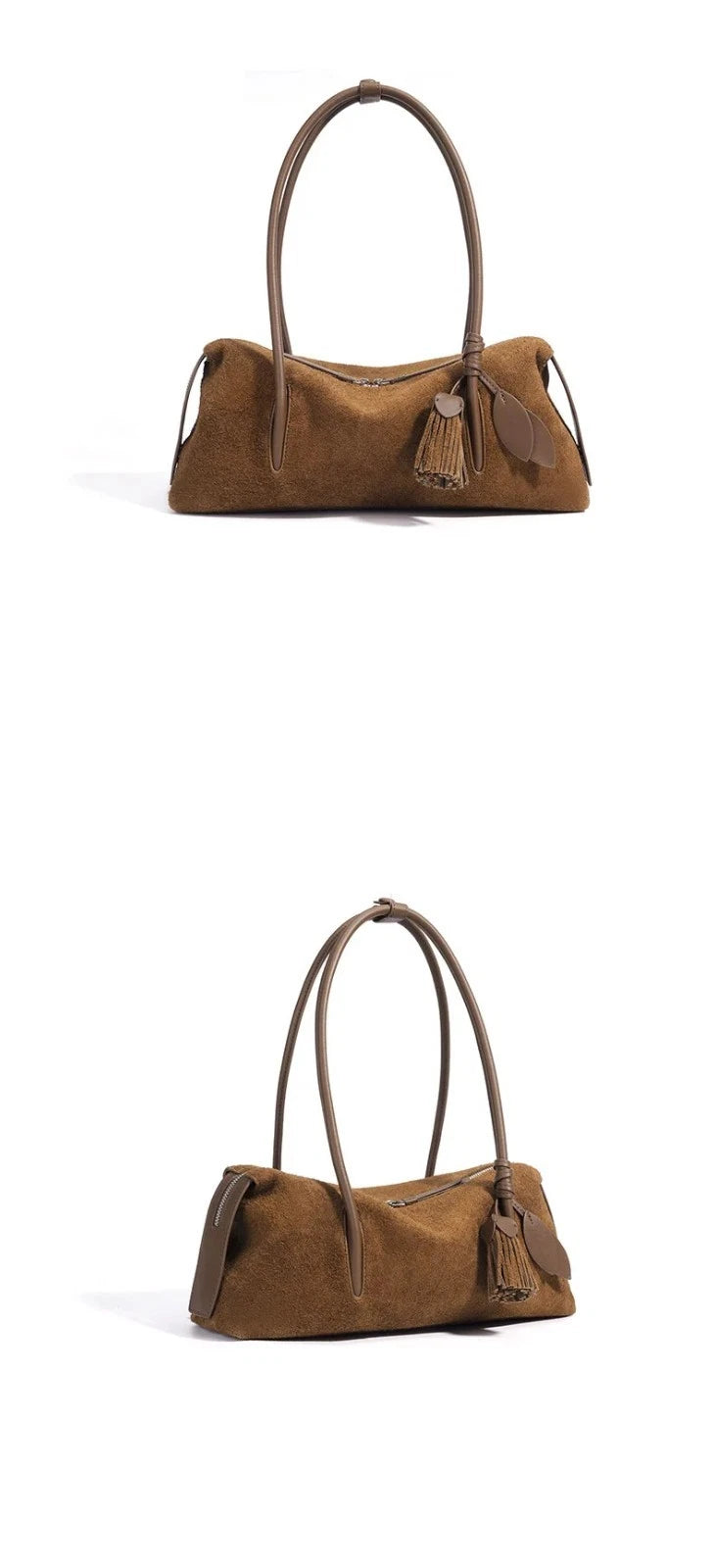 Luxury Suede Leather Crossbody Shoulder Bag