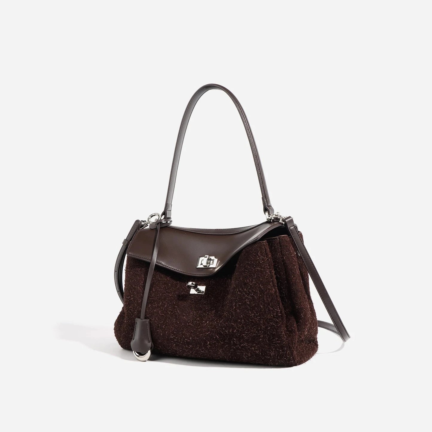 Women’s Frosted Cowhide Shoulder Bag