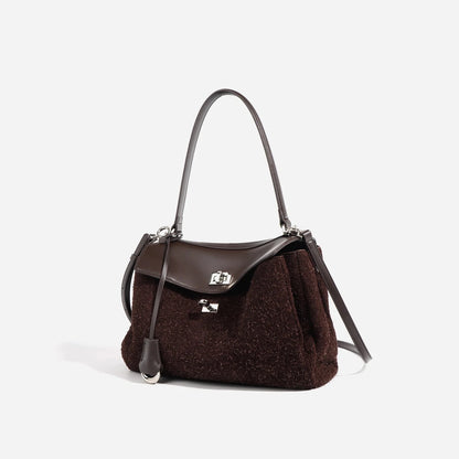 Women’s Frosted Cowhide Shoulder Bag