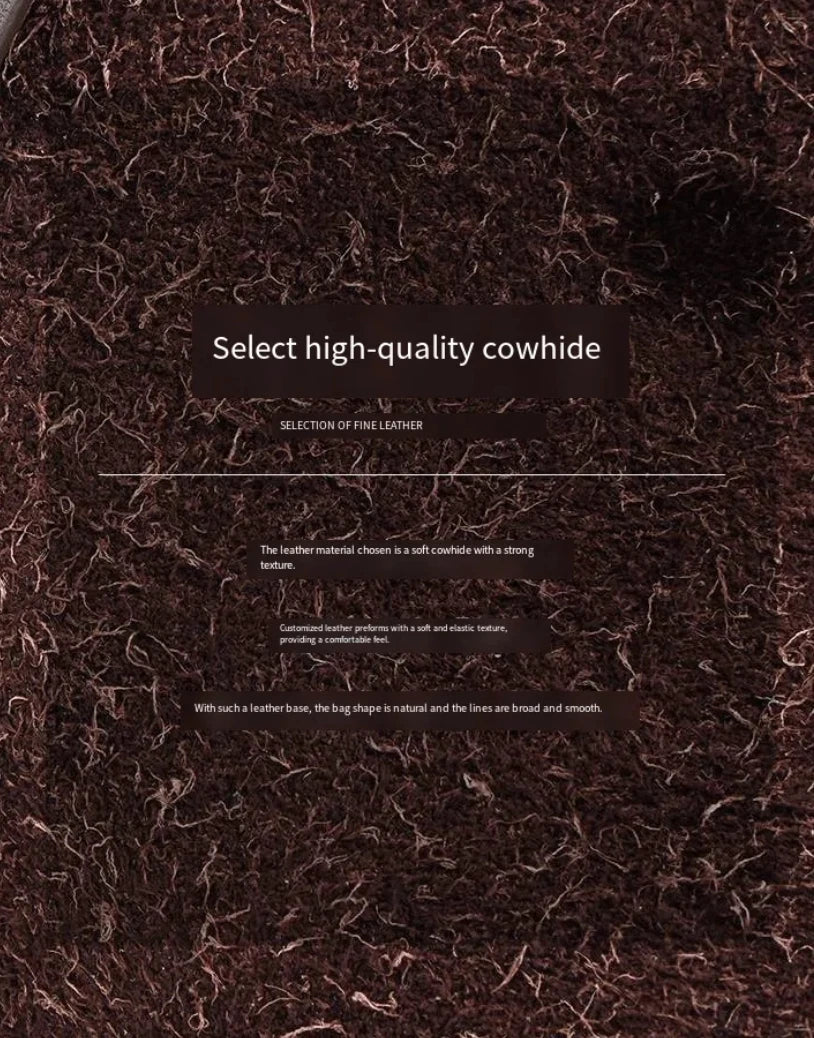 Women’s Frosted Cowhide Shoulder Bag