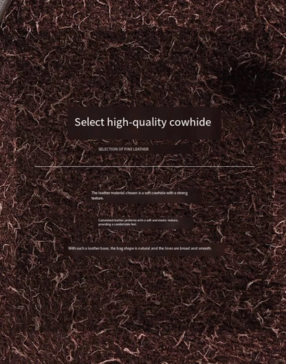 Women’s Frosted Cowhide Shoulder Bag