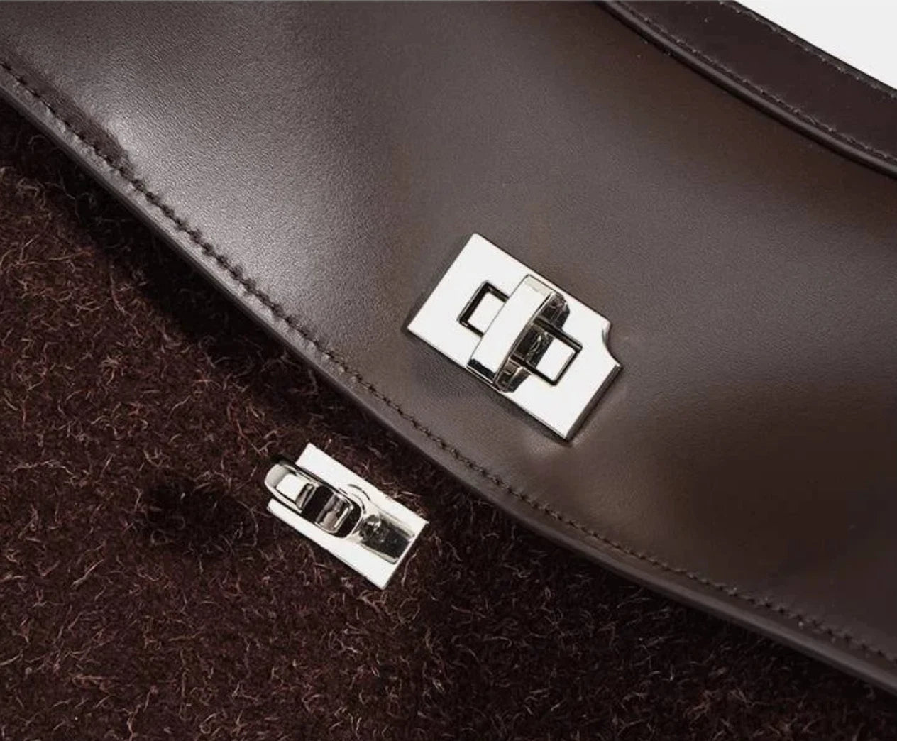 Women’s Frosted Cowhide Shoulder Bag