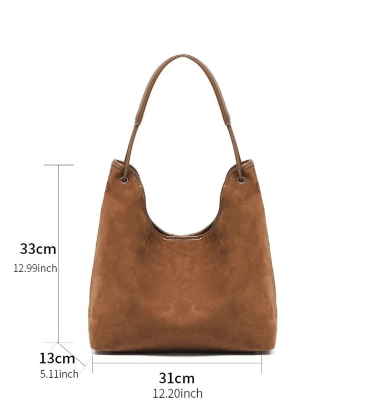 Women’s Genuine Suede Leather Shoulder Bag