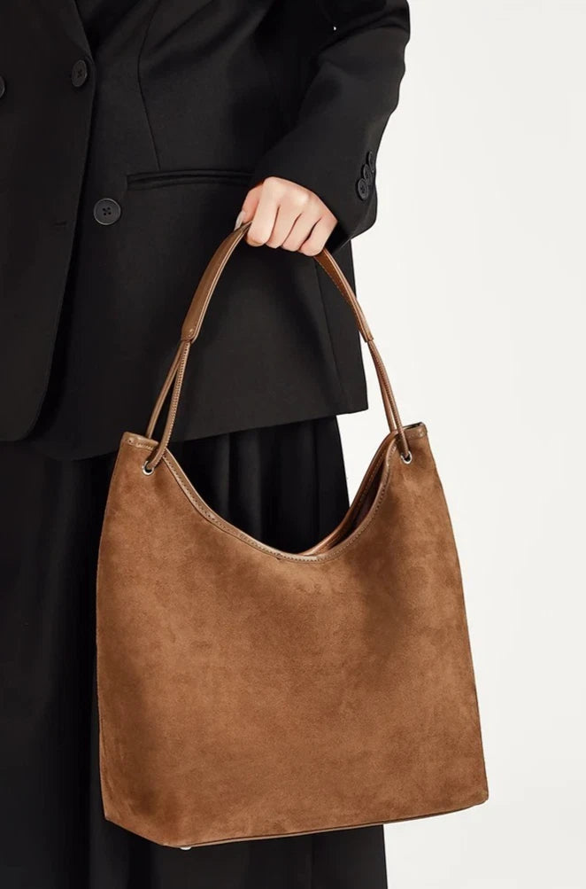 Women’s Genuine Suede Leather Shoulder Bag