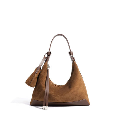 Women’s Genuine Suede Velvet Shoulder Bag