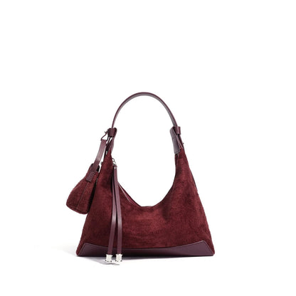 Women’s Genuine Suede Velvet Shoulder Bag