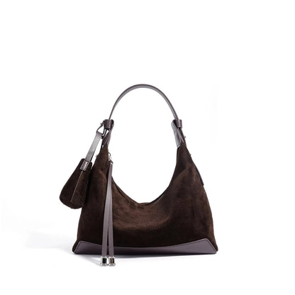 Women’s Genuine Suede Velvet Shoulder Bag