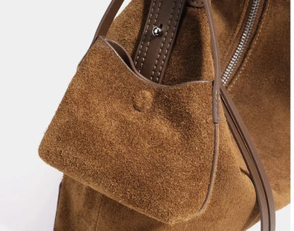 Women’s Genuine Suede Velvet Shoulder Bag