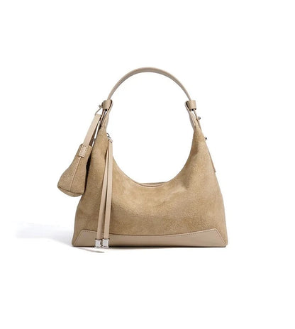 Women’s Genuine Suede Velvet Shoulder Bag