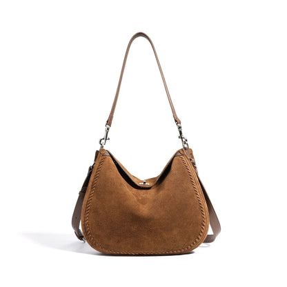 Women's Genuine Suede Leather Shoulder Bag