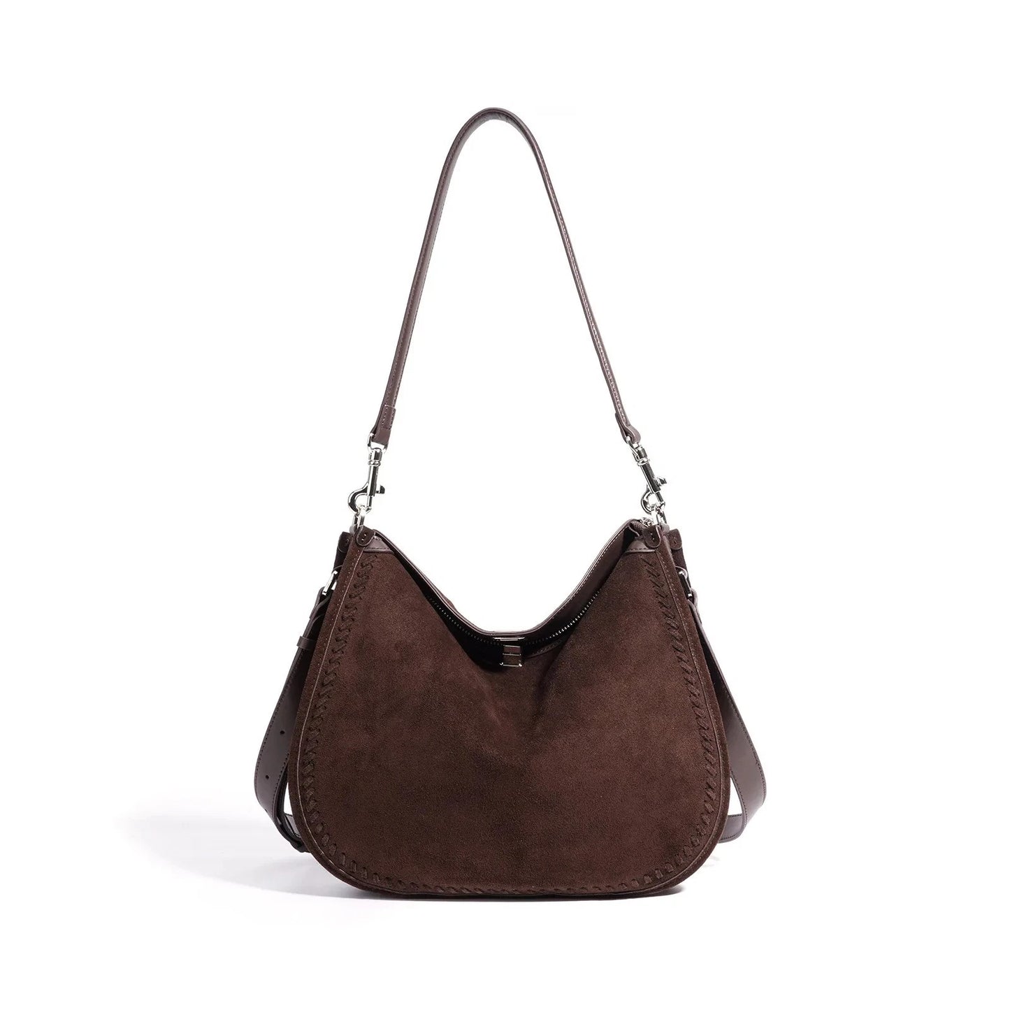 Women's Genuine Suede Leather Shoulder Bag