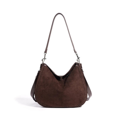 Women's Genuine Suede Leather Shoulder Bag