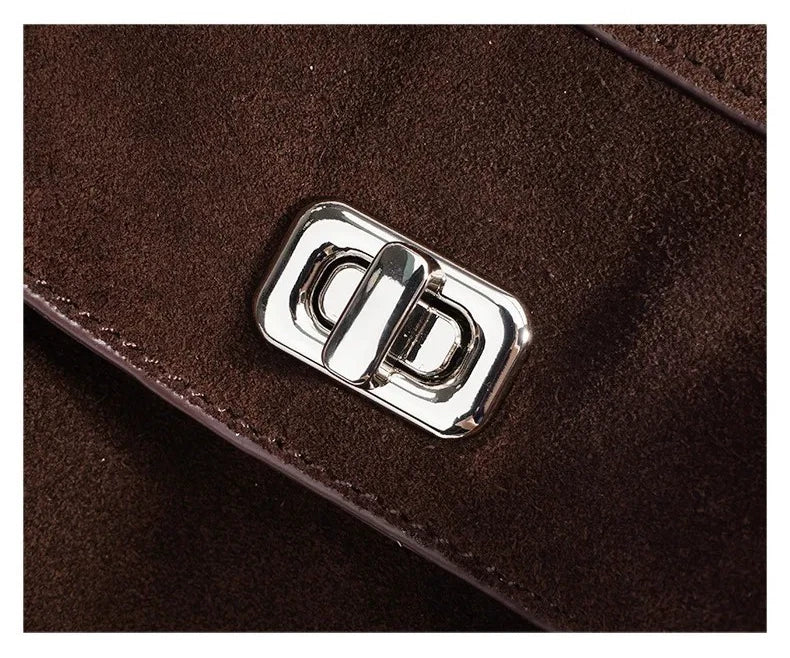 Women's Genuine Suede Leather Shoulder Bag