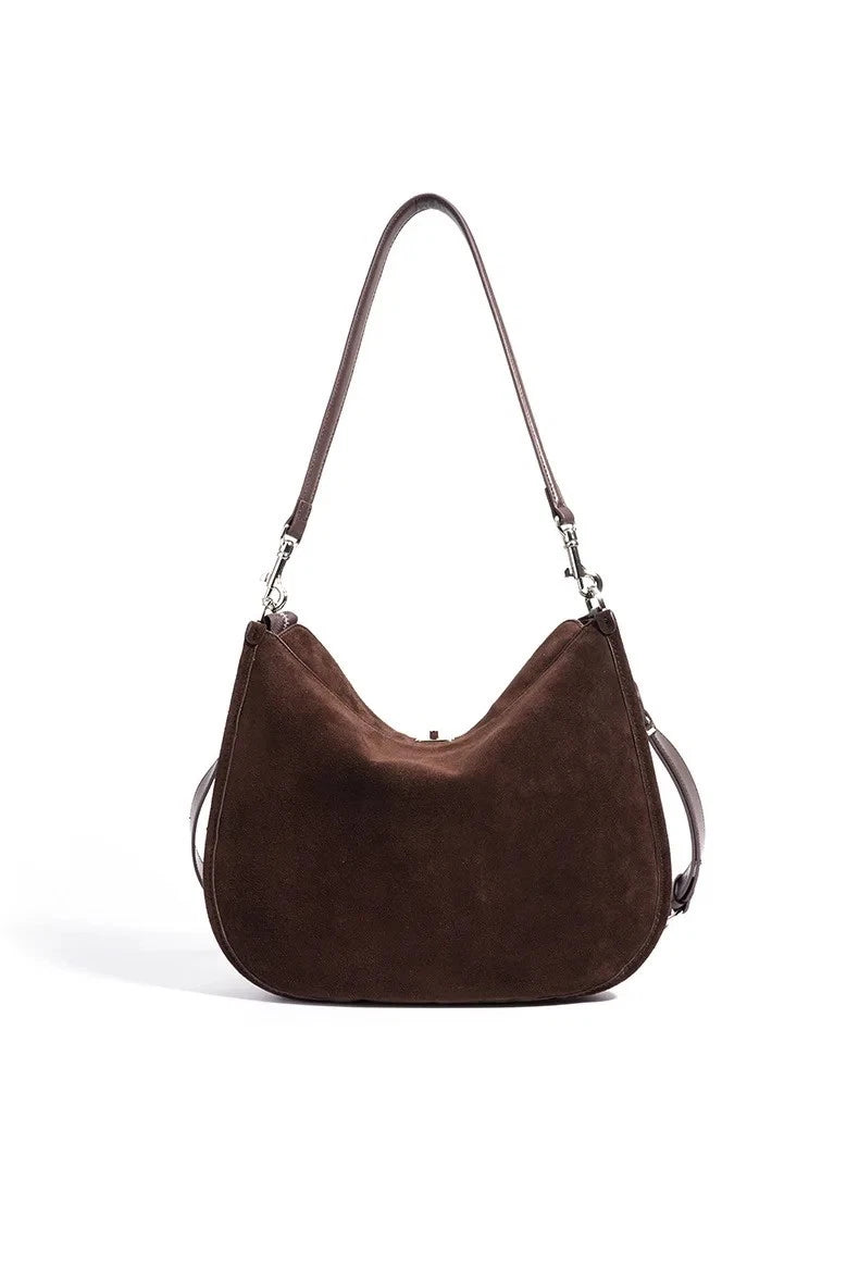 Women's Genuine Suede Leather Shoulder Bag